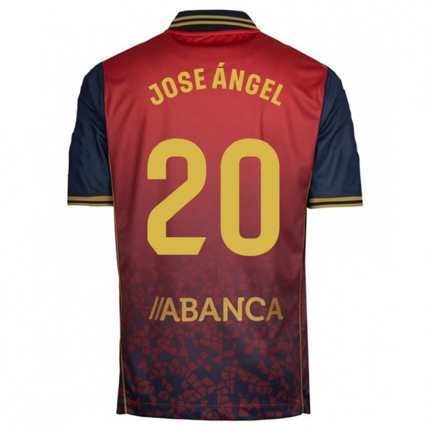 Danxen Enfant Maillot José Ángel Jurado #20 Rouge Marine Tenues Extérieur 2025/26 T-Shirt