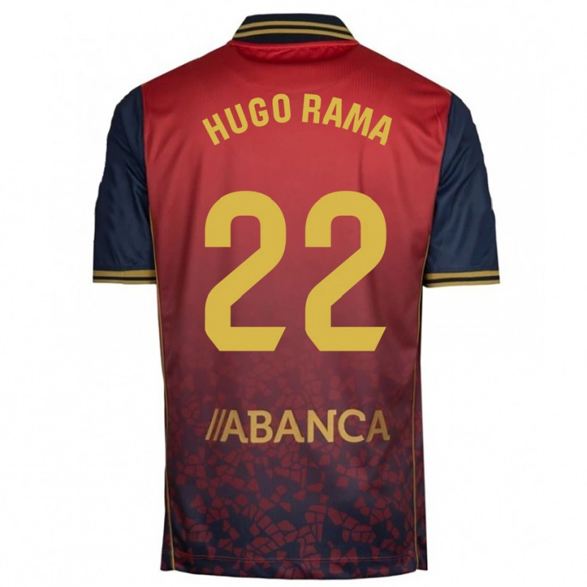 Danxen Enfant Maillot Hugo Rama #22 Rouge Marine Tenues Extérieur 2025/26 T-Shirt
