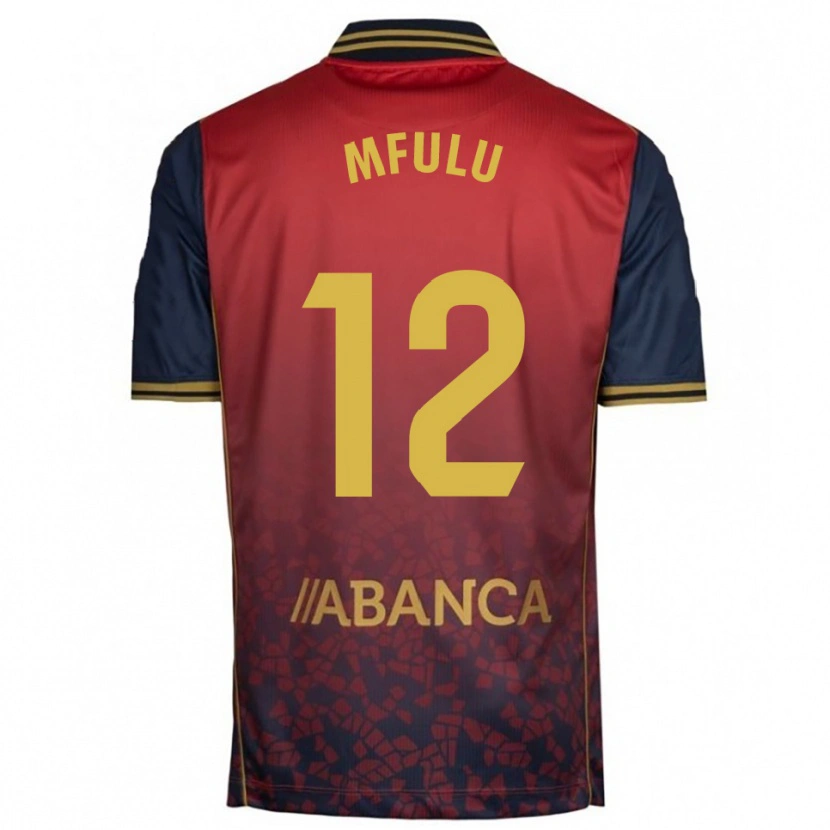 Danxen Enfant Maillot Nuke Mfulu #12 Rouge Marine Tenues Extérieur 2025/26 T-Shirt