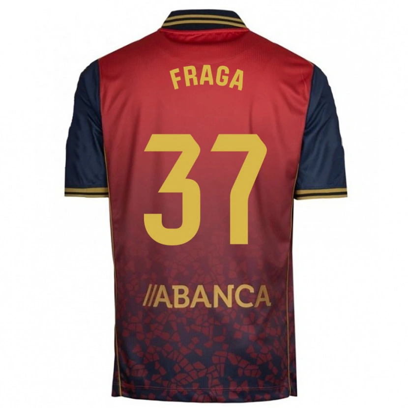 Danxen Enfant Maillot Álvaro Fraga #37 Rouge Marine Tenues Extérieur 2025/26 T-Shirt