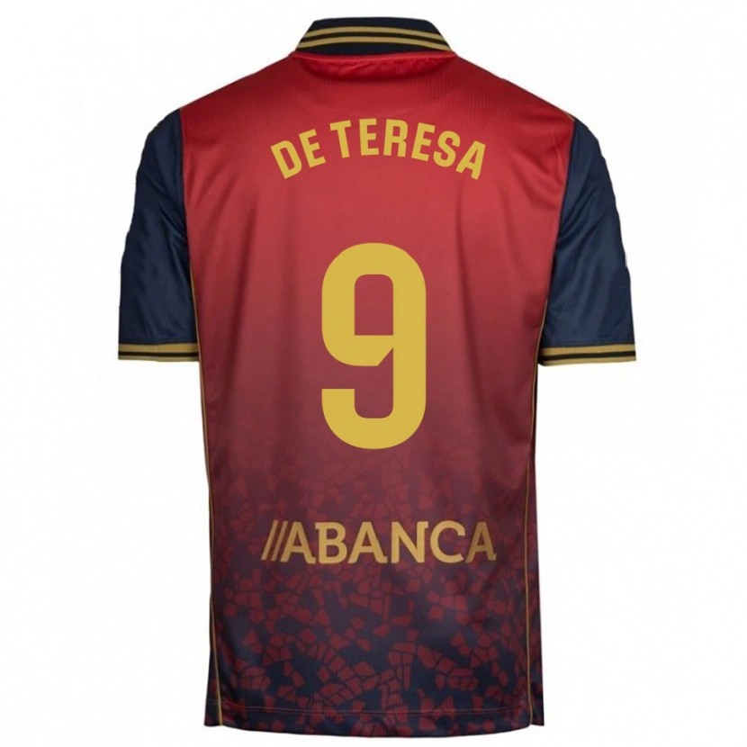 Danxen Enfant Maillot Ana Lucía De Teresa #9 Rouge Marine Tenues Extérieur 2025/26 T-Shirt