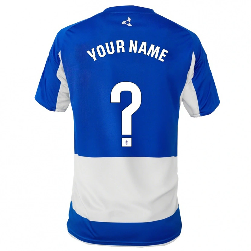 Danxen Enfant Maillot Votre Nom #0 Bleu Blanc Tenues Extérieur 2025/26 T-Shirt
