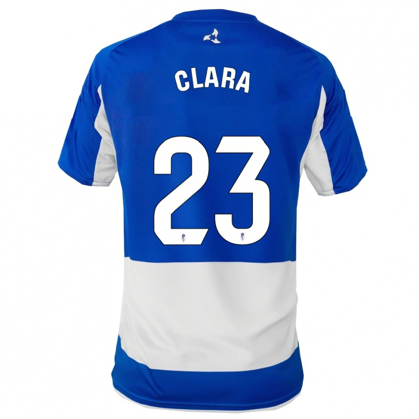Danxen Enfant Maillot Clara Rodríguez García #23 Bleu Blanc Tenues Extérieur 2025/26 T-Shirt