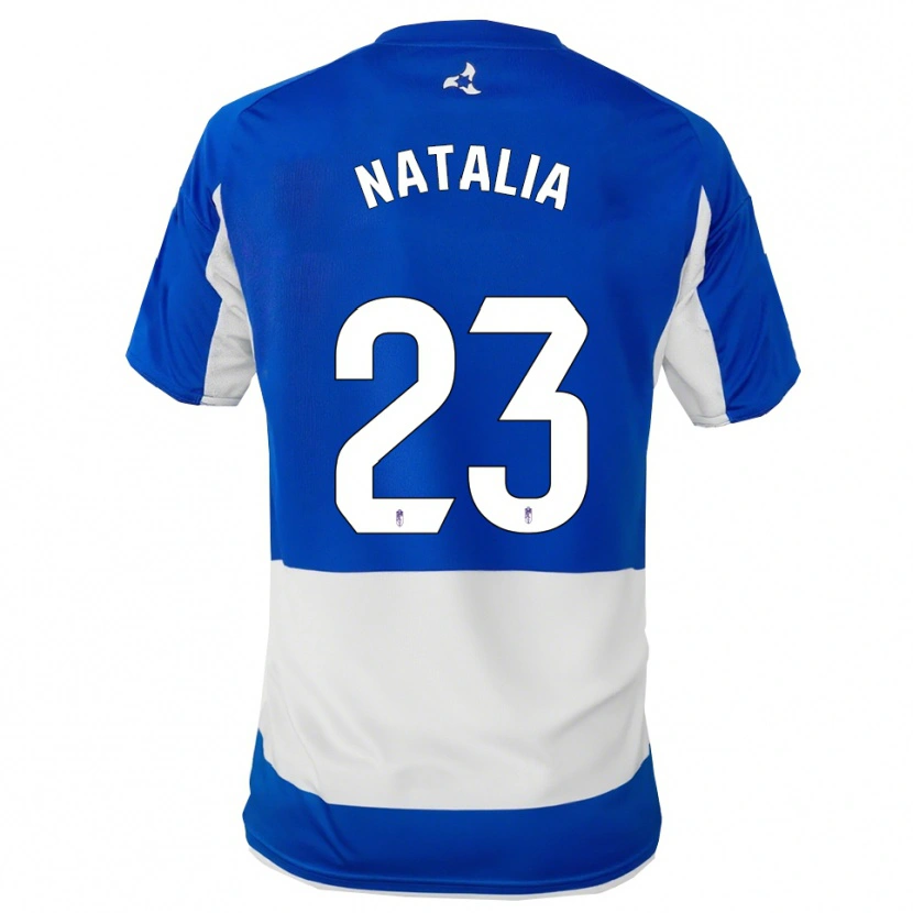 Danxen Enfant Maillot Natalia #23 Bleu Blanc Tenues Extérieur 2025/26 T-Shirt