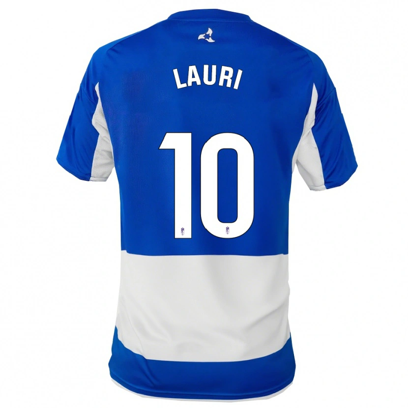 Danxen Enfant Maillot Laura Requena Sánchez #10 Bleu Blanc Tenues Extérieur 2025/26 T-Shirt