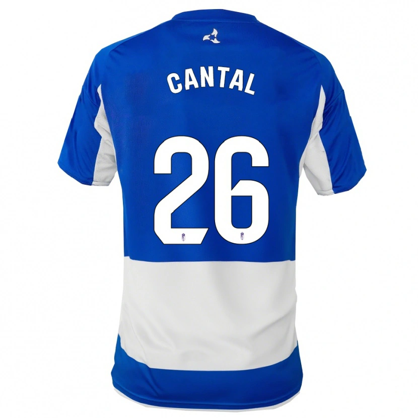 Danxen Enfant Maillot Paco Cantal #26 Bleu Blanc Tenues Extérieur 2025/26 T-Shirt
