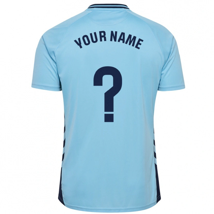 Danxen Enfant Maillot Votre Nom #0 Bleu Ciel Tenues Extérieur 2025/26 T-Shirt