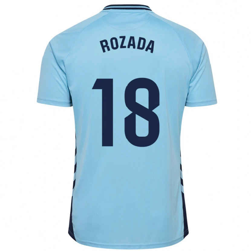 Danxen Enfant Maillot Viti Rozada #18 Bleu Ciel Tenues Extérieur 2025/26 T-Shirt
