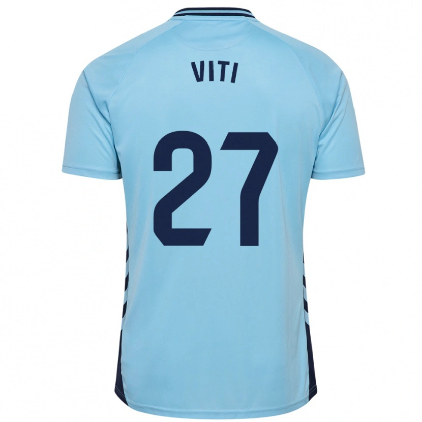 Danxen Enfant Maillot Viti #27 Bleu Ciel Tenues Extérieur 2025/26 T-Shirt