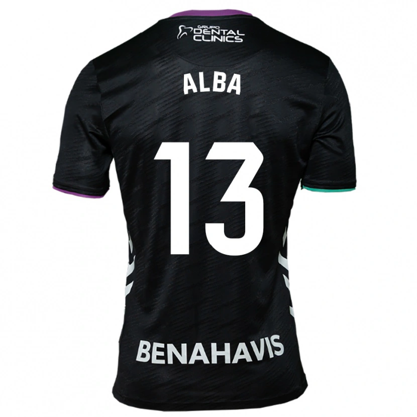 Danxen Enfant Maillot Alba #13 Noir Violet Vert Tenues Extérieur 2025/26 T-Shirt