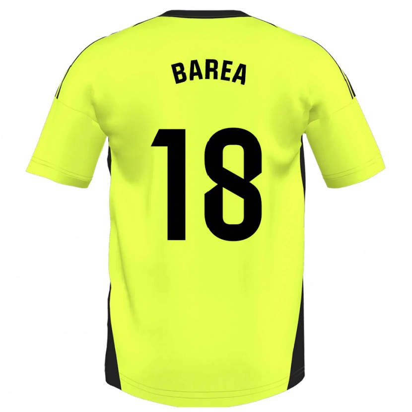 Danxen Enfant Maillot Ismael Barea #18 Jaune Fluorescent Tenues Extérieur 2025/26 T-Shirt