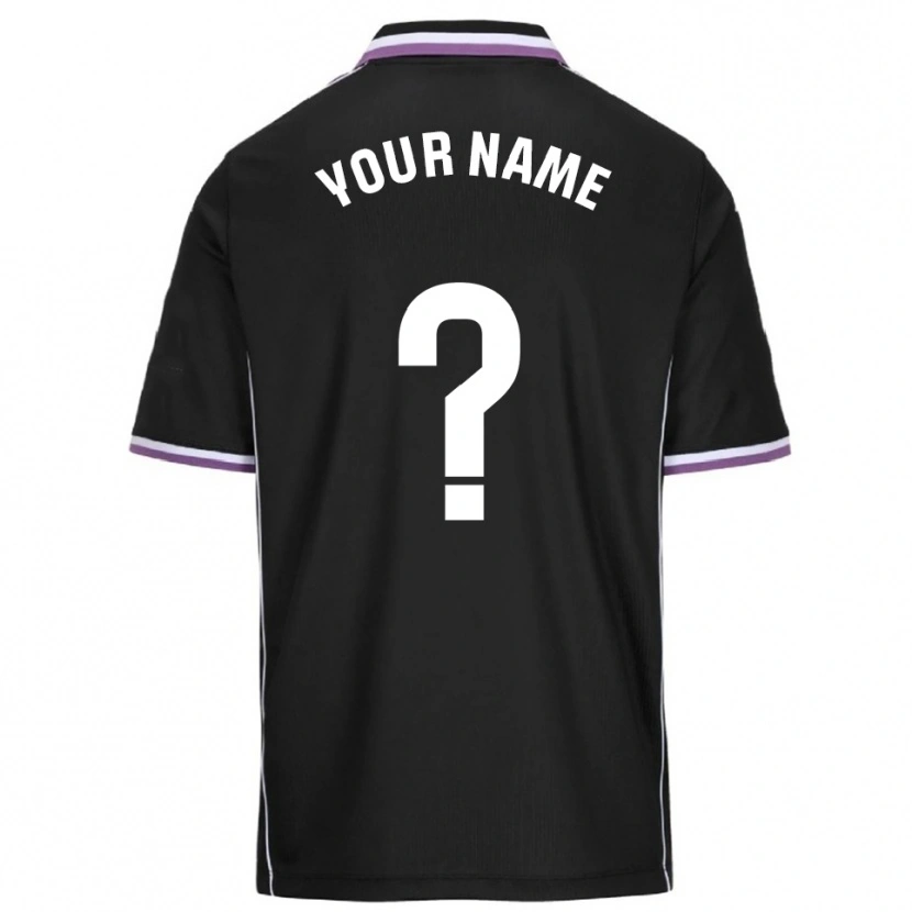 Danxen Enfant Maillot Votre Nom #0 Violet Noir Tenues Extérieur 2025/26 T-Shirt