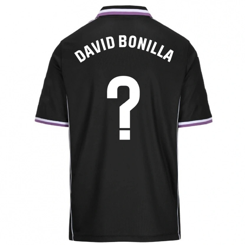 Danxen Enfant Maillot Juan David Bonilla #0 Violet Noir Tenues Extérieur 2025/26 T-Shirt