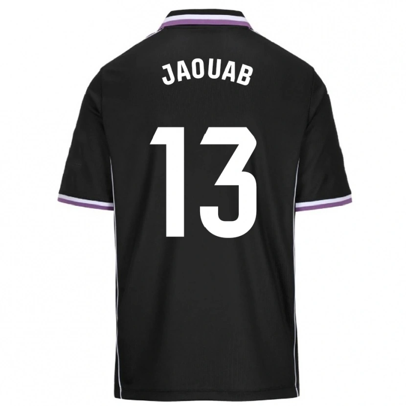 Danxen Enfant Maillot Mohamed Jaouab #13 Violet Noir Tenues Extérieur 2025/26 T-Shirt