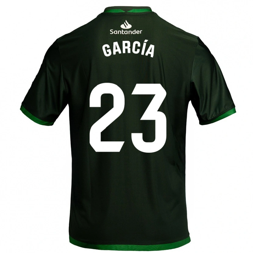 Danxen Enfant Maillot Mario García #23 Vert Foncé Tenues Extérieur 2025/26 T-Shirt