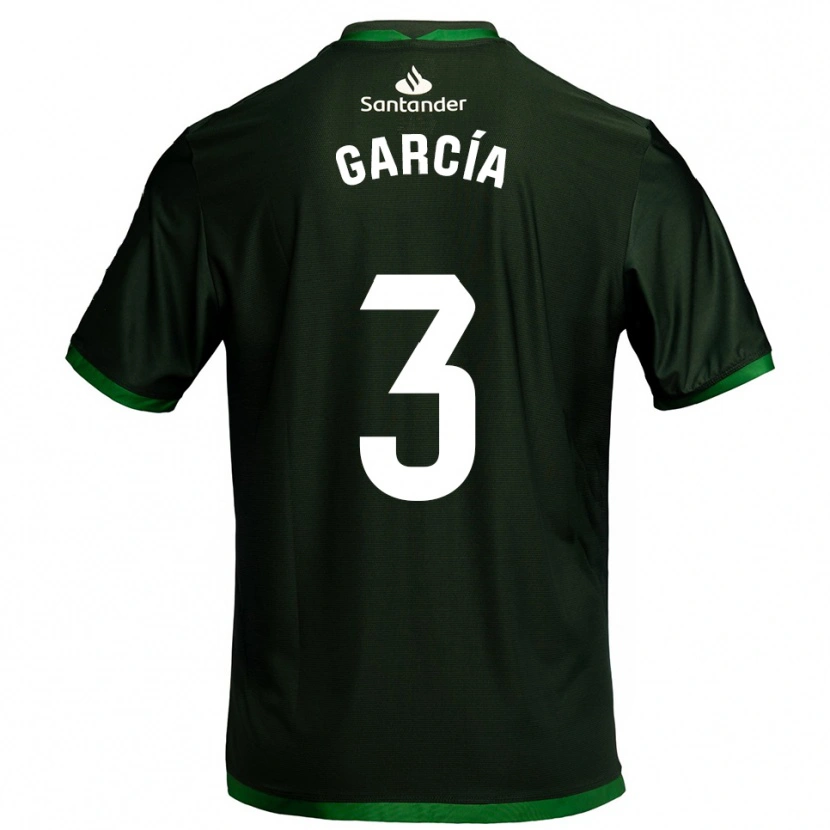 Danxen Enfant Maillot Saúl García #3 Vert Foncé Tenues Extérieur 2025/26 T-Shirt