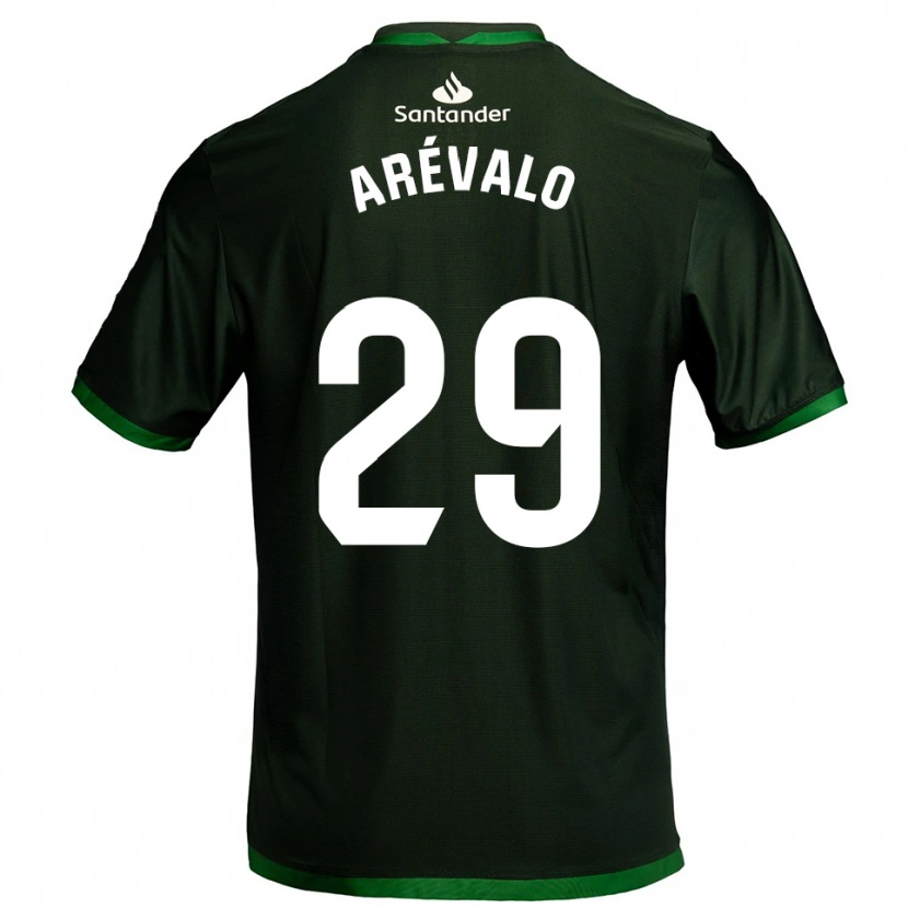 Danxen Enfant Maillot Jeremy Arévalo #29 Vert Foncé Tenues Extérieur 2025/26 T-Shirt