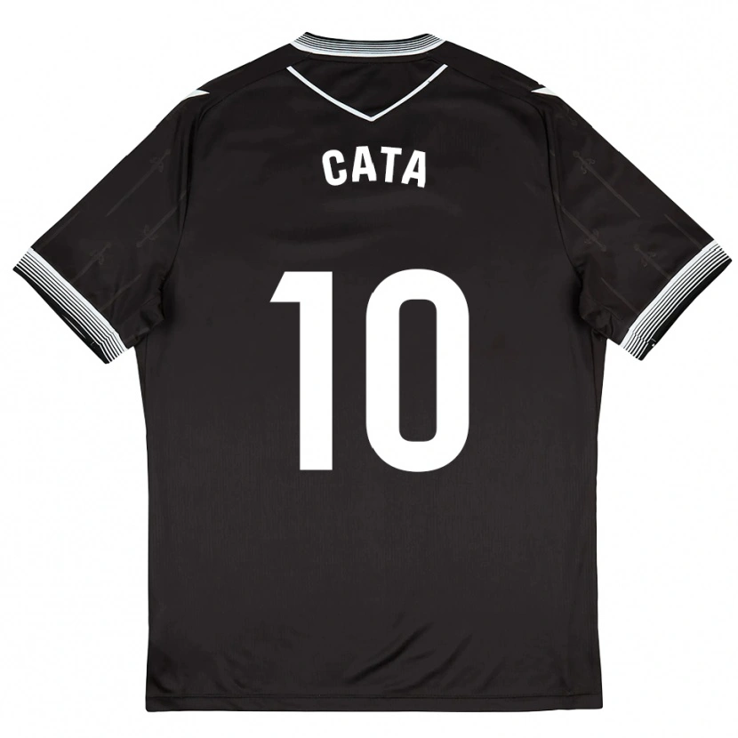 Danxen Enfant Maillot Catalina Roselló #10 Noir Blanc Tenues Extérieur 2025/26 T-Shirt