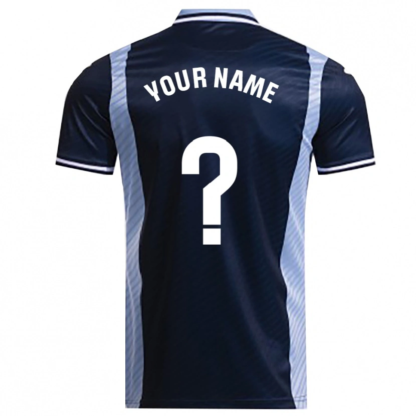 Danxen Enfant Maillot Votre Nom #0 Marine Bleu Ciel Tenues Extérieur 2025/26 T-Shirt