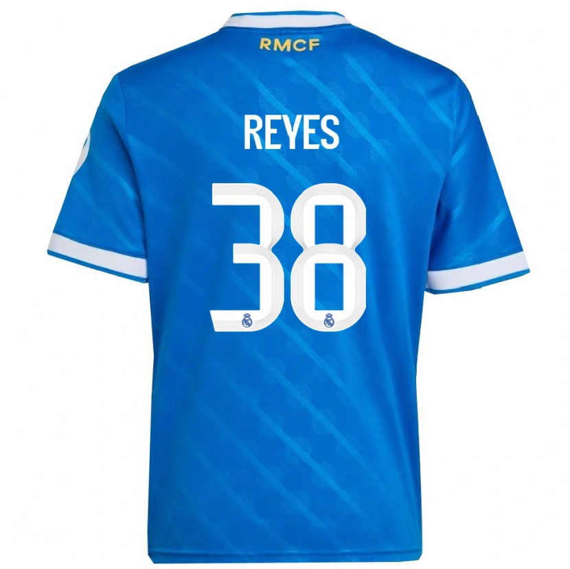 Danxen Enfant Maillot José Reyes #38 Bleu Blanc Troisieme 2025/26 T-Shirt
