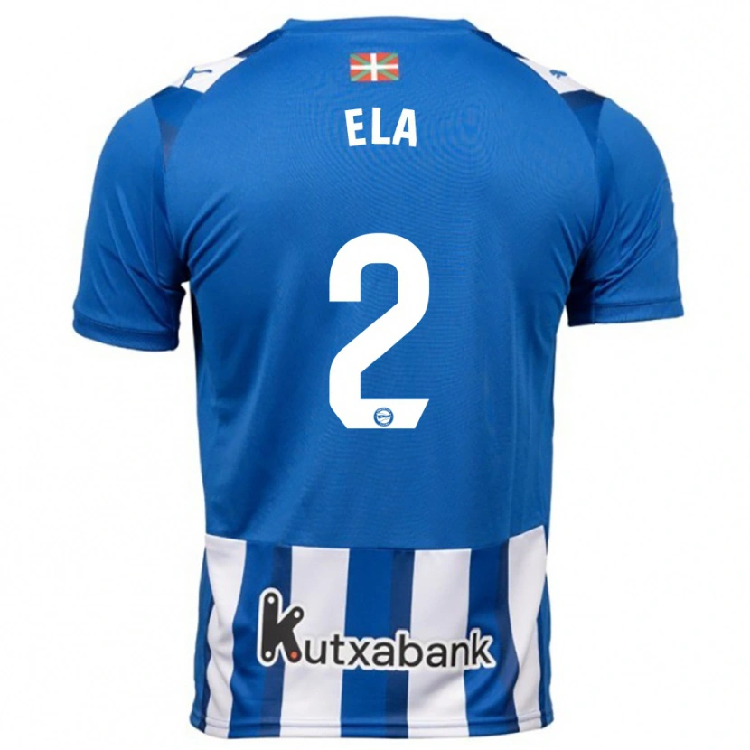 Danxen Homme Maillot Noé Ela #2 Bleu Blanc Tenues Domicile 2025/26 T-Shirt