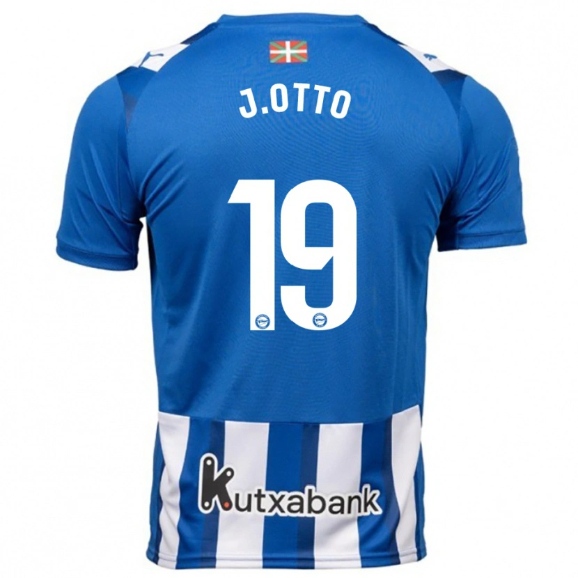 Danxen Homme Maillot Jonny Otto #19 Bleu Blanc Tenues Domicile 2025/26 T-Shirt