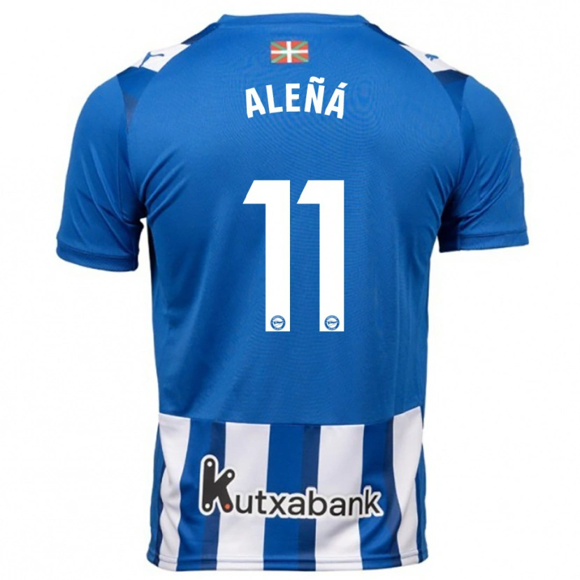 Danxen Homme Maillot Carles Aleñá #11 Bleu Blanc Tenues Domicile 2025/26 T-Shirt