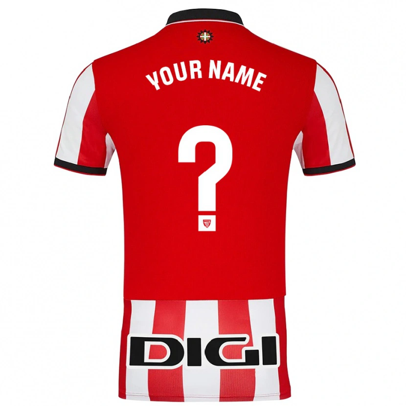 Danxen Homme Maillot Votre Nom #0 Rouge Blanc Tenues Domicile 2025/26 T-Shirt