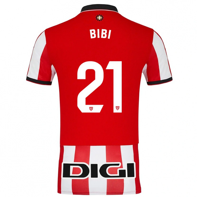 Danxen Homme Maillot Bibiane Schulze Solano #21 Rouge Blanc Tenues Domicile 2025/26 T-Shirt