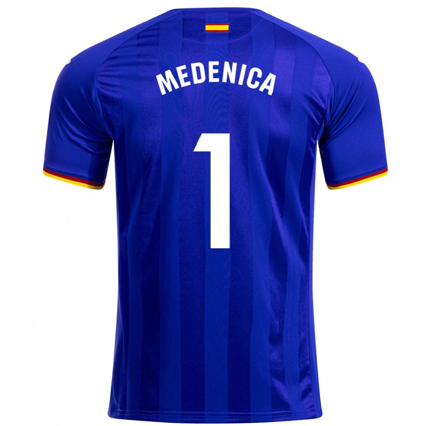 Danxen Homme Maillot Djordjije Medenica #1 Bleu Rouge Jaune Tenues Domicile 2025/26 T-Shirt