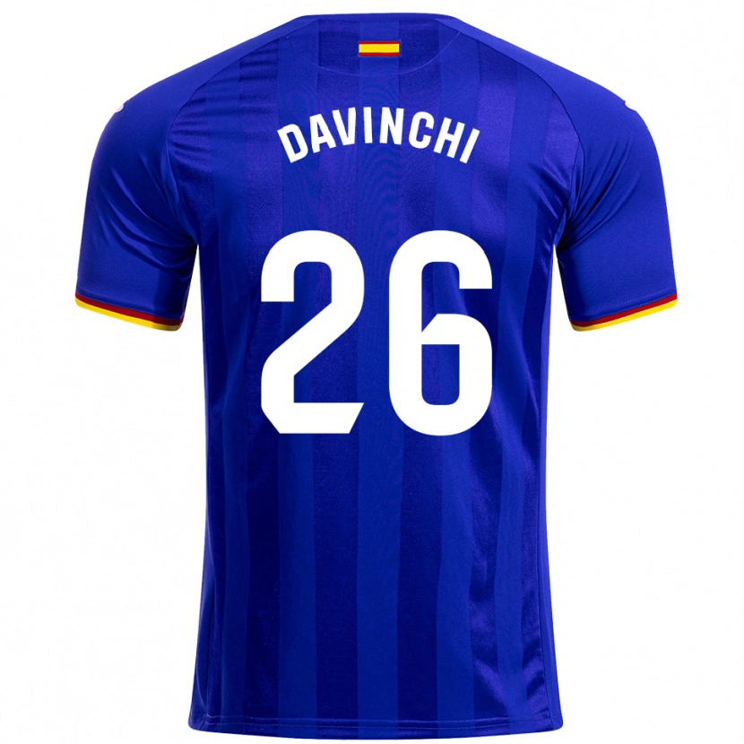 Danxen Homme Maillot Davinchi #26 Bleu Rouge Jaune Tenues Domicile 2025/26 T-Shirt