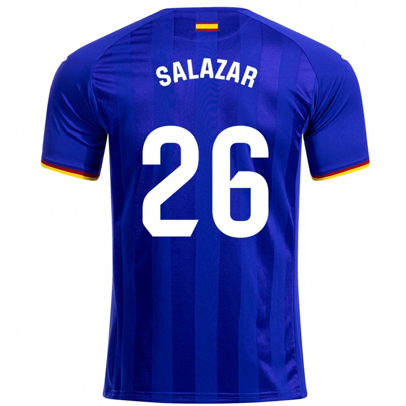 Danxen Homme Maillot Sebas Salazar #26 Bleu Rouge Jaune Tenues Domicile 2025/26 T-Shirt