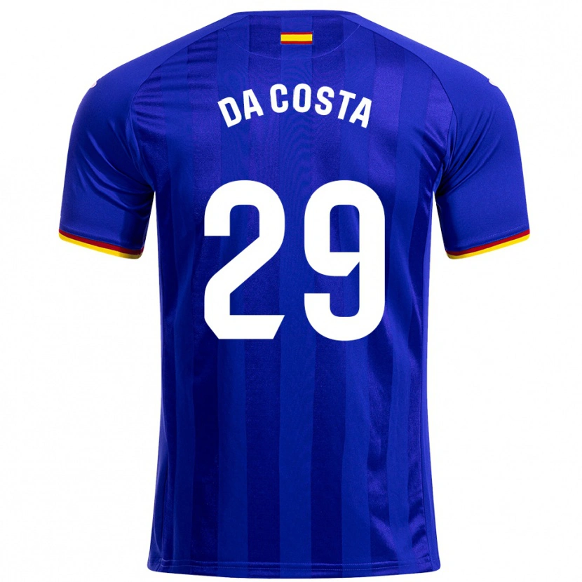 Danxen Homme Maillot Coba Da Costa #29 Bleu Rouge Jaune Tenues Domicile 2025/26 T-Shirt