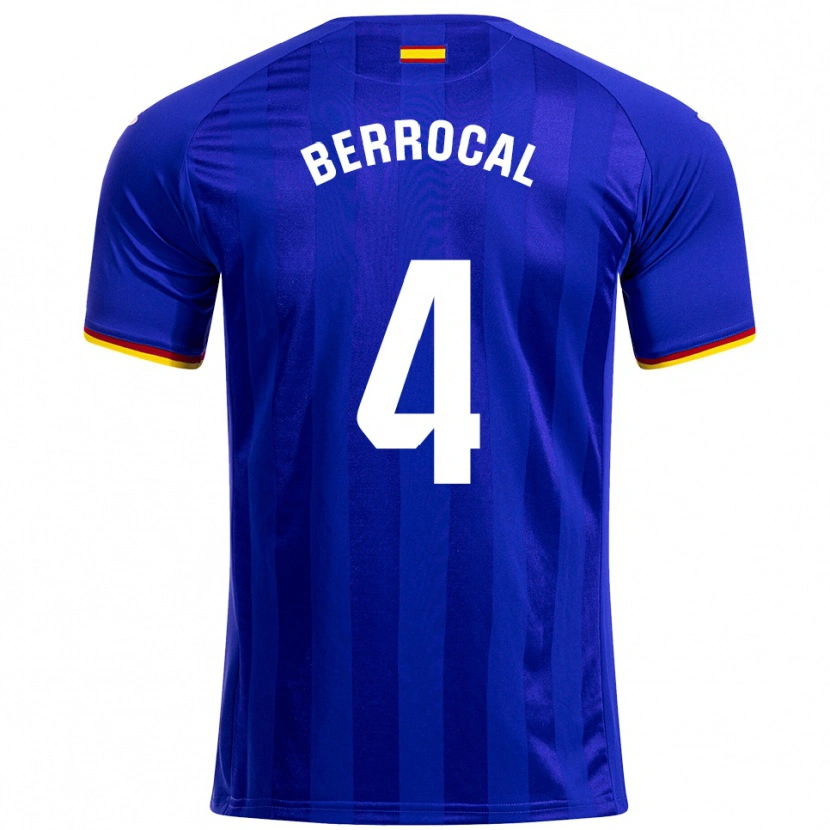 Danxen Homme Maillot Juan Berrocal #4 Bleu Rouge Jaune Tenues Domicile 2025/26 T-Shirt