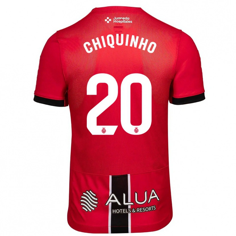 Danxen Homme Maillot Chiquinho #20 Rouge Noir Tenues Domicile 2025/26 T-Shirt