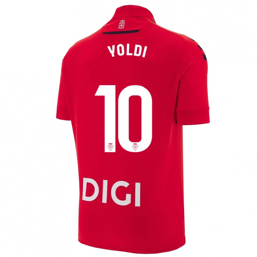 Danxen Homme Maillot Ander Yoldi #10 Rouge Noir Tenues Domicile 2025/26 T-Shirt