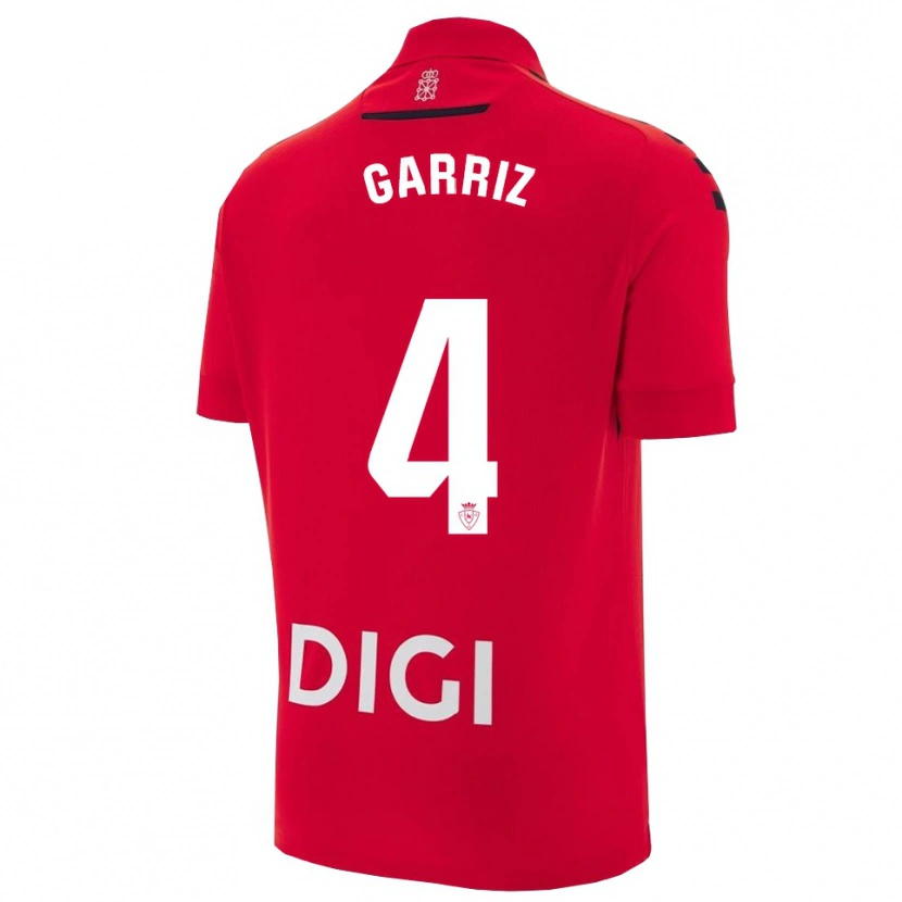Danxen Homme Maillot Ibaider Garriz #4 Rouge Noir Tenues Domicile 2025/26 T-Shirt