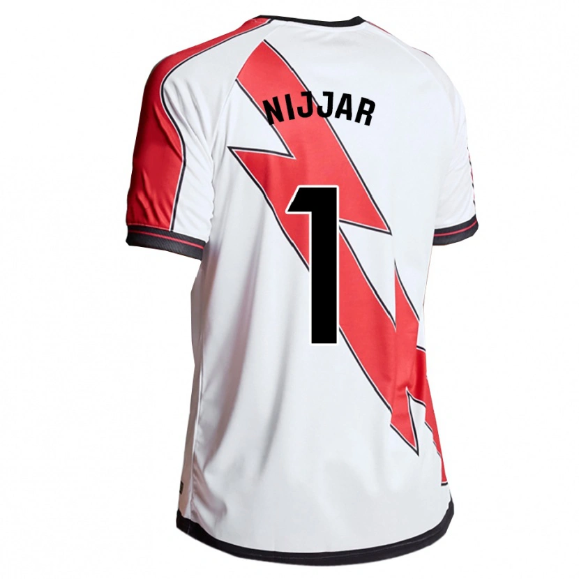 Danxen Homme Maillot Tejpal Nijjar #1 Blanc Rouge Tenues Domicile 2025/26 T-Shirt
