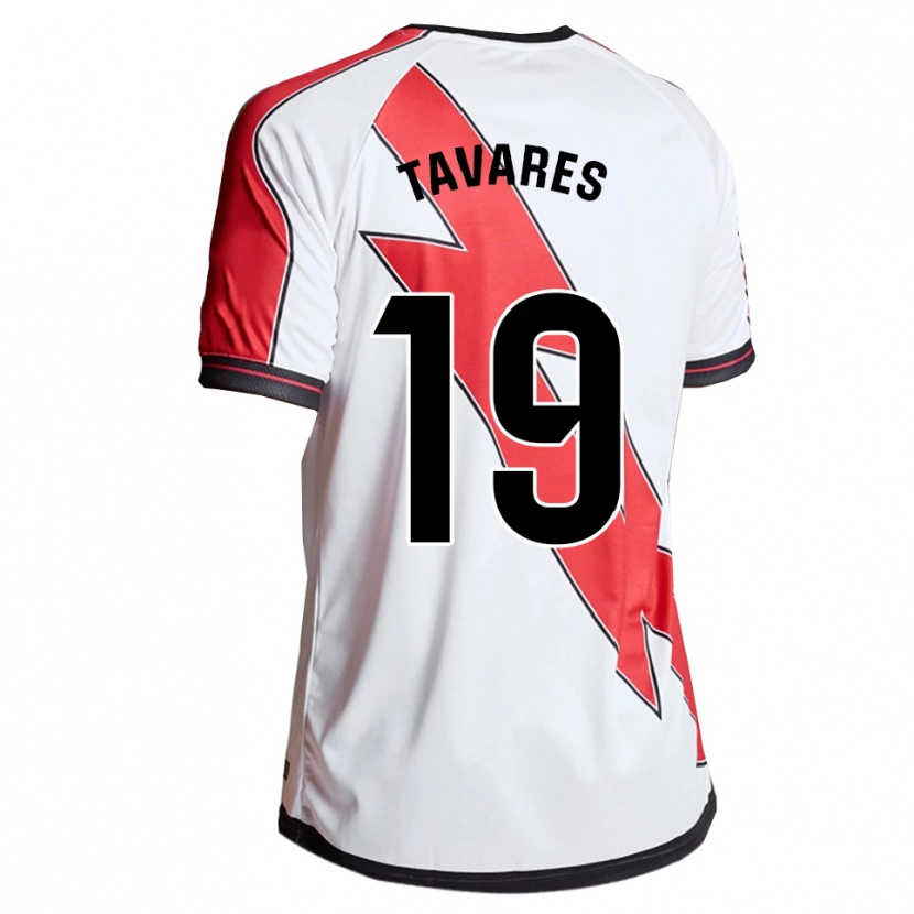 Danxen Homme Maillot Bruna Nataly Tavares Neves #19 Blanc Rouge Tenues Domicile 2025/26 T-Shirt