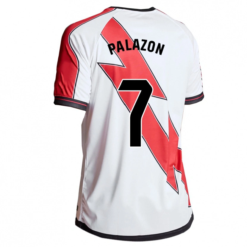 Danxen Homme Maillot Isi Palazón #7 Blanc Rouge Tenues Domicile 2025/26 T-Shirt