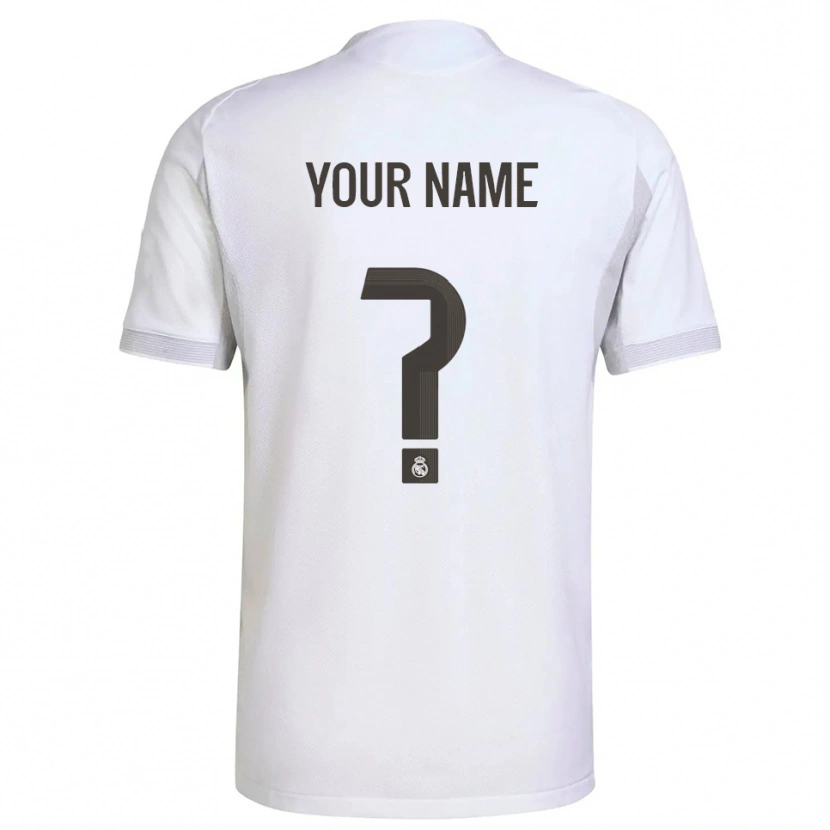 Danxen Homme Maillot Votre Nom #0 Blanc Jaune Tenues Domicile 2025/26 T-Shirt