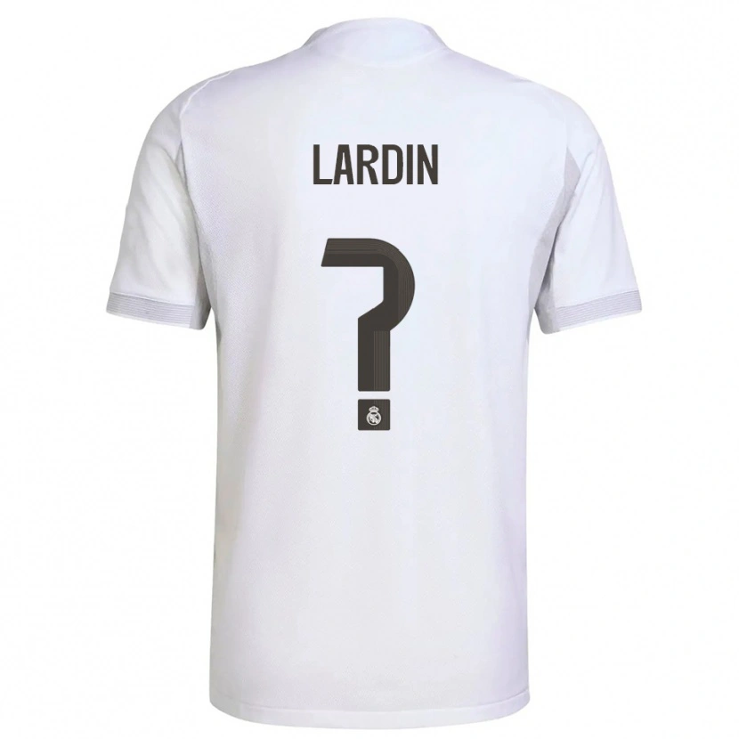 Danxen Homme Maillot Carlos Lardin #0 Blanc Jaune Tenues Domicile 2025/26 T-Shirt