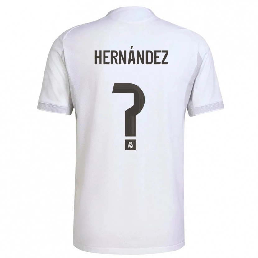 Danxen Homme Maillot Enaitz Hernández #0 Blanc Jaune Tenues Domicile 2025/26 T-Shirt
