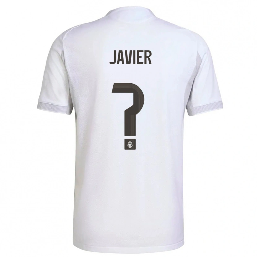 Danxen Homme Maillot Javier Navarro #0 Blanc Jaune Tenues Domicile 2025/26 T-Shirt