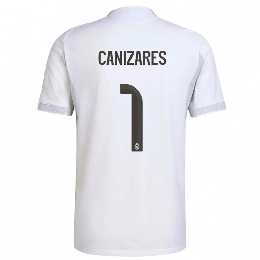Danxen Homme Maillot Lucas Canizares #1 Blanc Jaune Tenues Domicile 2025/26 T-Shirt