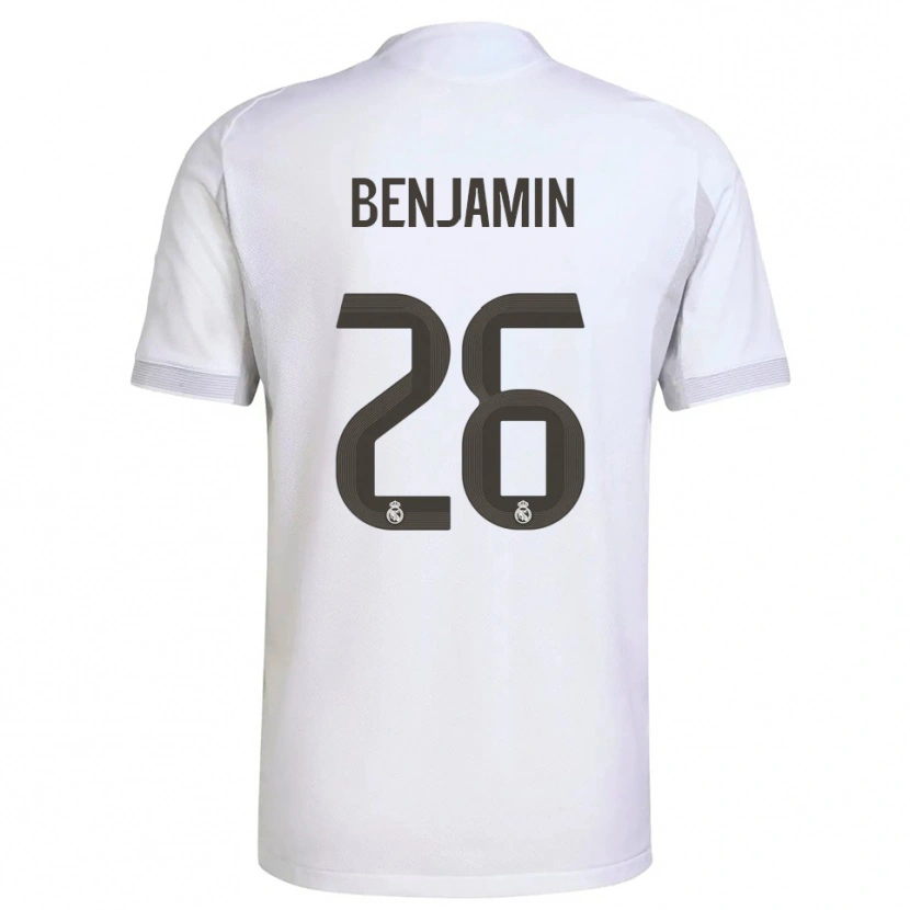 Danxen Homme Maillot Emanuel #26 Blanc Jaune Tenues Domicile 2025/26 T-Shirt