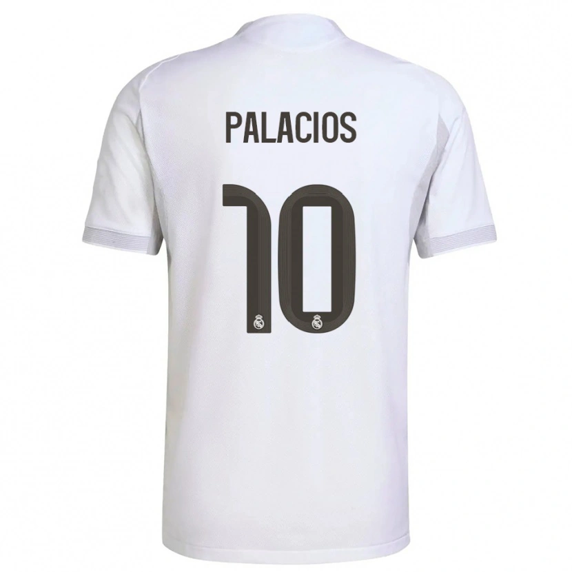 Danxen Homme Maillot César Palacios #10 Blanc Jaune Tenues Domicile 2025/26 T-Shirt