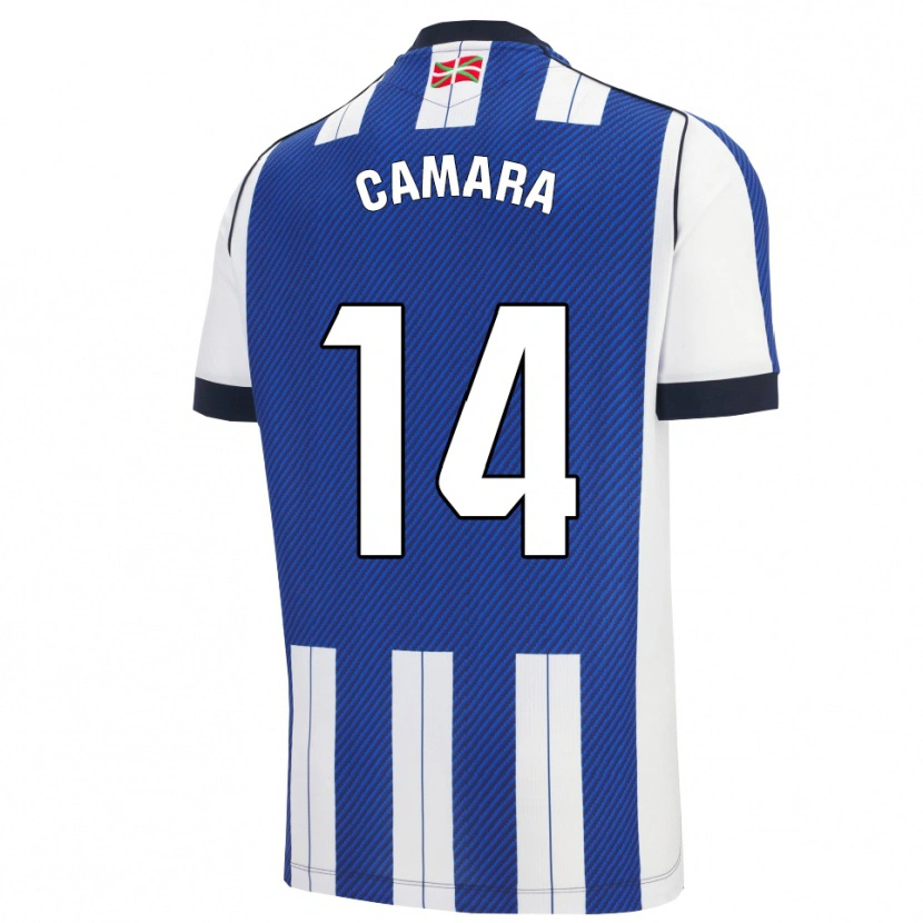 Danxen Homme Maillot Ibra Cámara #14 Bleu Blanc Tenues Domicile 2025/26 T-Shirt