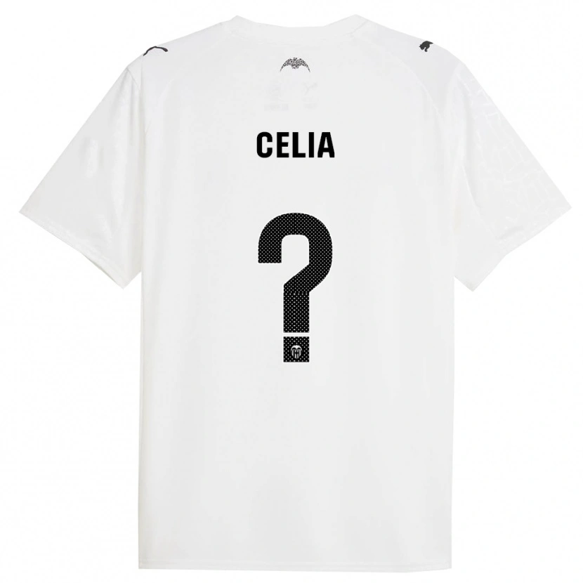 Danxen Homme Maillot Celia Fernández Arias #0 Blanc Noir Tenues Domicile 2025/26 T-Shirt