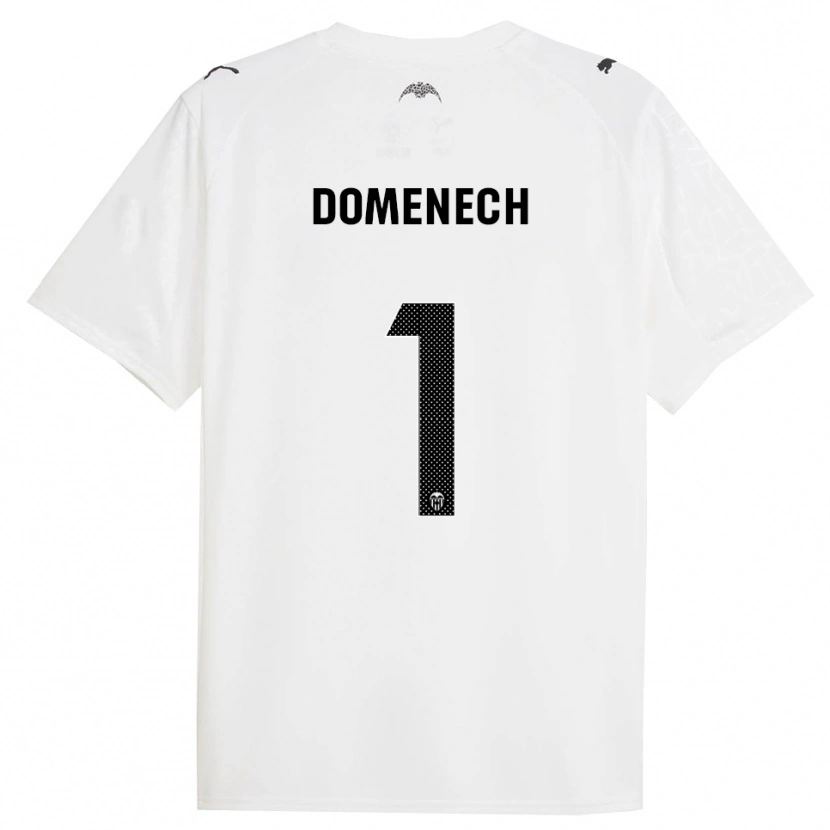 Danxen Homme Maillot Jaume Domenech #1 Blanc Noir Tenues Domicile 2025/26 T-Shirt